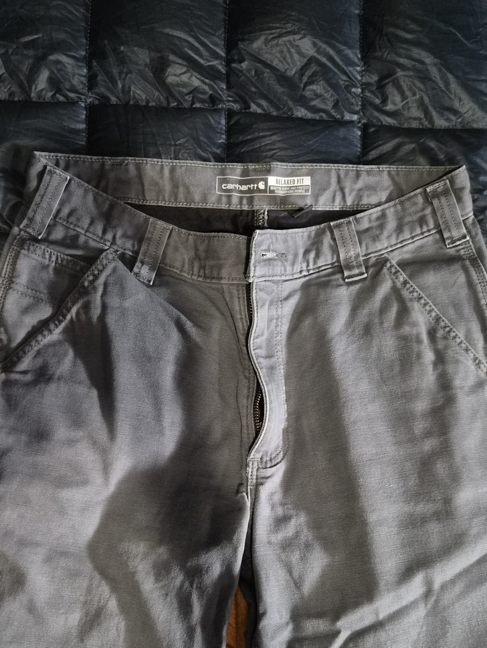 Carhartt Men's Relaxed Fit Pants in Charcoal